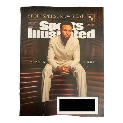 Sports Illustrated Magazine December Stephen Curry Sportsperson Of