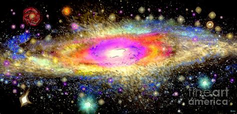 Milky Way Galaxy Painting By Daniel Janda Pixels