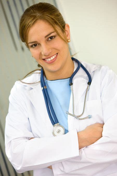 Female Doctor In A Hospital Smiling Portrait Freestock Photos