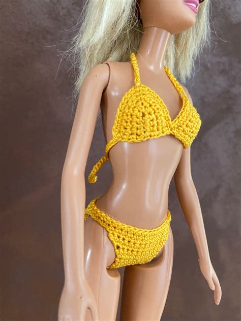 bikinis de poupée au crochet maillot de bain de poupée etsy france