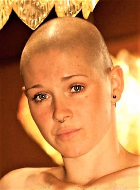 Pin On Female Shaved Head