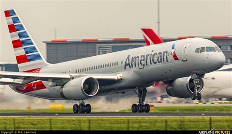 N936uw American Airlines Boeing 757 200 At Amsterdam Schiphol