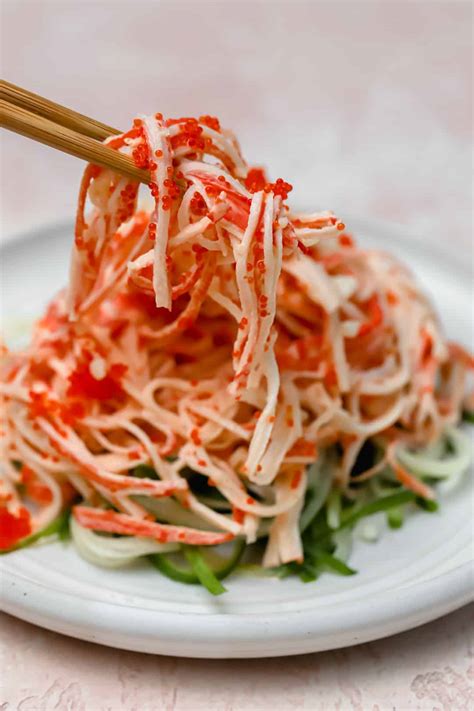 Spicy Kani Salad Recipe Crab And Cucumber Well Seasoned Studio