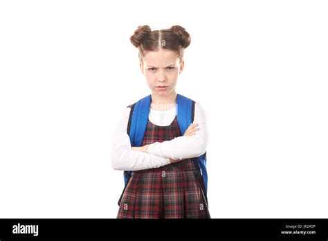 School Girl Feeling Anger Stock Photo Alamy
