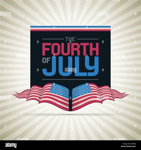 Vector Fourth Of July Design Independence Day Of United States Of America Stock Vector Image