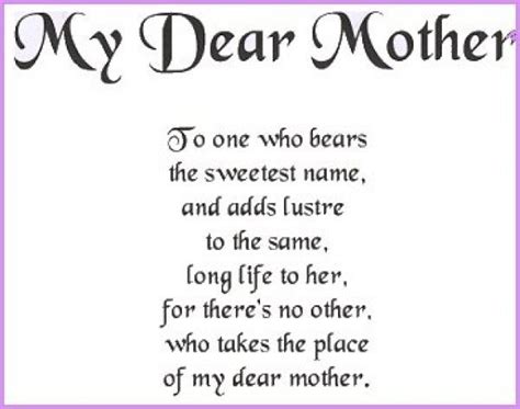 Best Poem On Mother Mother Poems And Quotes Best Mother Poetry Mom Poems Mother Poems Short