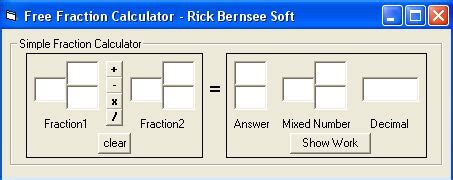 You get not only a response, but also a detailed decision on actions. Free Fraction Calculator - Free download and software ...