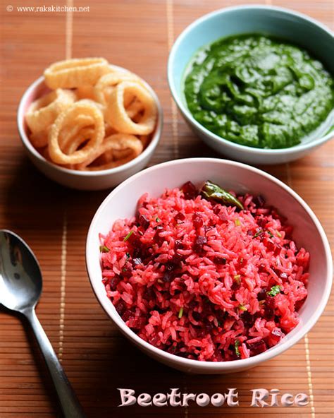 Easy Beetroot Rice Indian Lunch Box Ideas Raks Kitchen