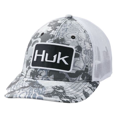 Huk Mens Camo Stretch Trucker Hat