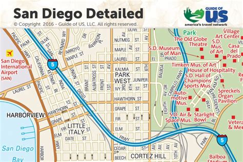 San Diego California Maps San Diego
