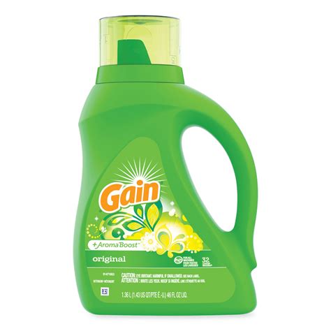 Liquid Laundry Detergent Gain Original Scent 46 Oz Bottle 6carton