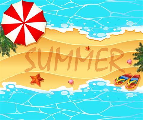 Kissclipart > clip art > summer (1,200+). Summer theme background wtih beach and sea - Download Free Vectors, Clipart Graphics & Vector Art