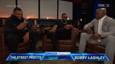 Bobby Lashley Talks With The Street Profits WWE SmackDown July 28