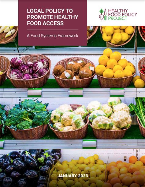 Local Policy To Promote Healthy Food Access A Food Systems Framework
