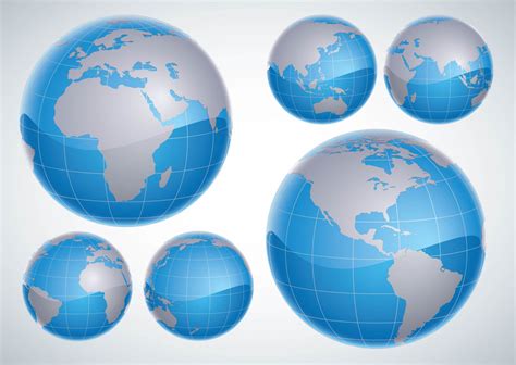 3 D Globes Vector Art And Graphics