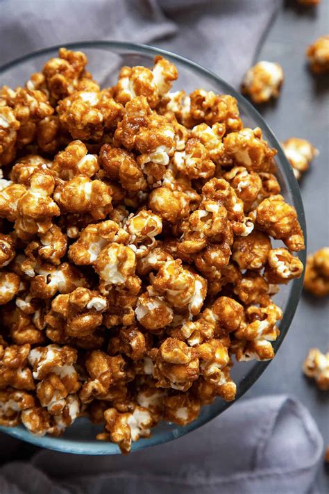 This Is It Seriously The Best Easy Homemade Caramel Corn Foodtasia