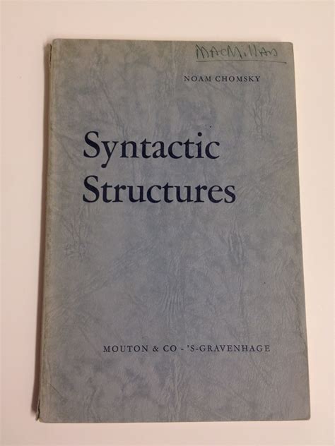 Syntactic Structures By Chomsky Noam 1957