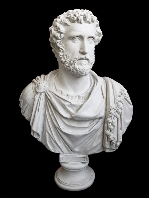 Antoninus Pius Bust Sculpture Roman Emperor Baroque Interior Design
