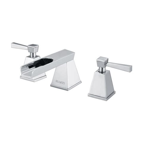 Generally, both things are essential because everyone wouldn't mind having an elegant bathroom with the highest efficiency. Ruvati Waterfall Double Handle Widespread Bathroom Faucet ...