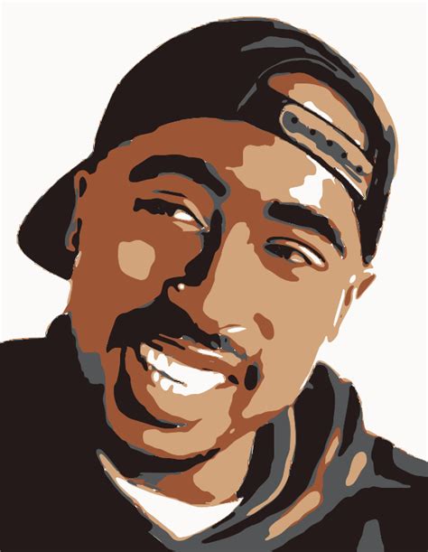 Tupac Shakur Stencil In 5 Layers