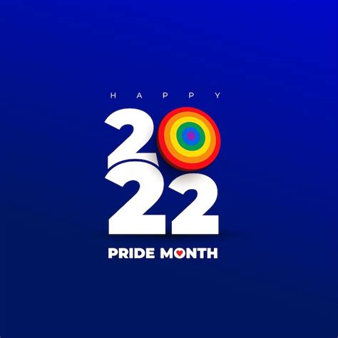 Premium Vector Pride Month Logo With Rainbow Flag Pride Symbol