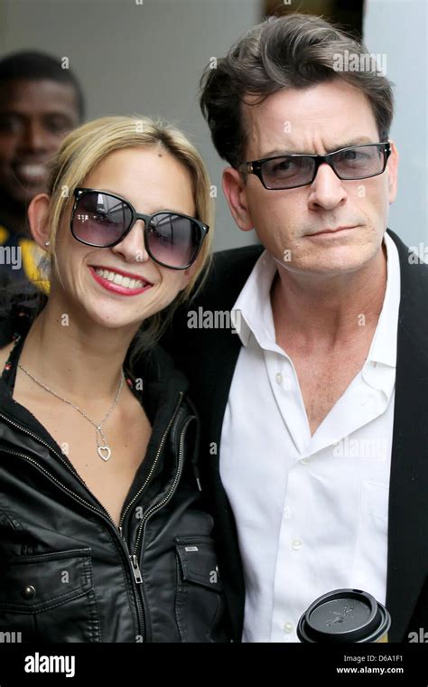 Natalie Kenly Aka Natty And Charlie Sheen Charlie Sheen Leaving An Office Building In Beverly