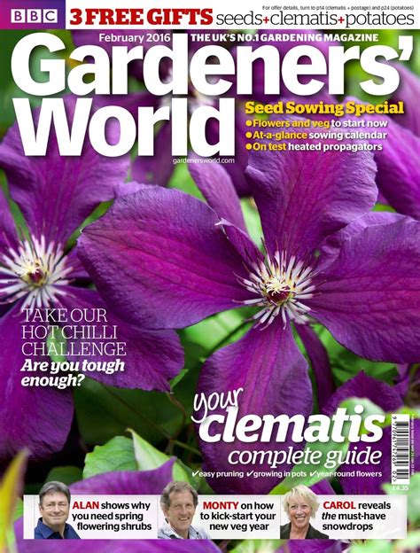 Gardeners World February 2016 Magazine Get Your Digital Subscription