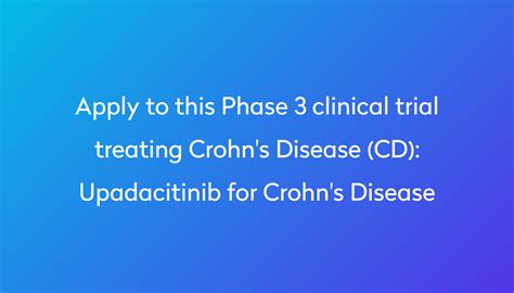Upadacitinib For Crohn S Disease Clinical Trial 2023 Power