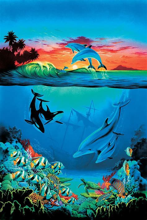 Under The Sea Sea Murals Ocean Mural Dolphin Painting