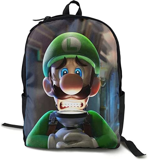 Luigis Mansion 3 School Backpack For Men Women Water Resistant Laptop