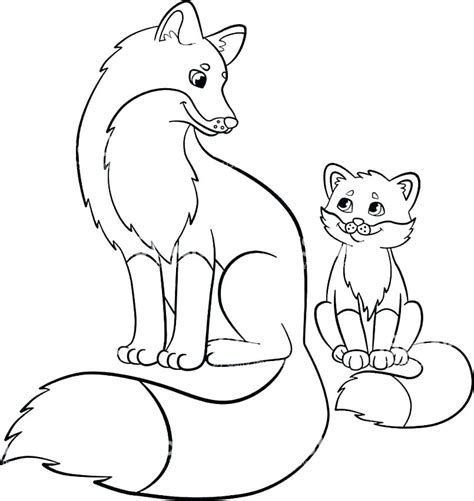 Cartoon Fox Coloring Pages At Free Printable