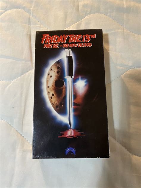 Friday The 13th Part Vii 7 The New Blood Horror Vhs Tape 1988 Mint