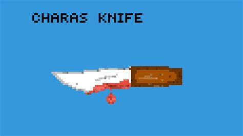 Pixilart Charas Knife Undertale By Yoloturd