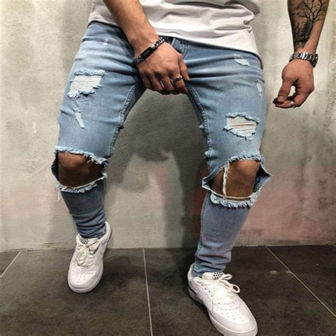 Buy Best And Latest Gender 2020 European And American Jeans New Style Ripped Slim Fit Mens