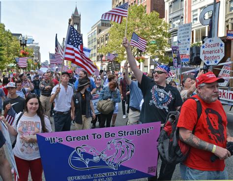 counter protesters clash with straight pride parade marchers in boston