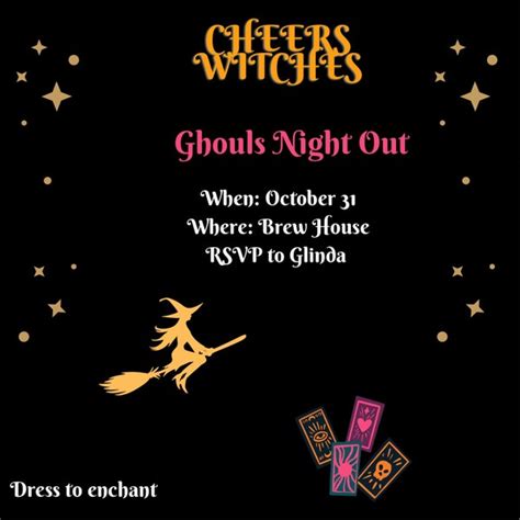 Ghouls Night Out Invitation Etsy