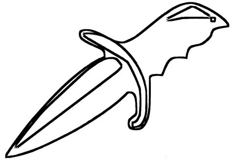 Knife Coloring Pages To Print And Color