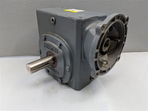 Boston Gear Reduction Box Gearbox ~ 101 Ratio ~ Right Angle Worm ~ Nos