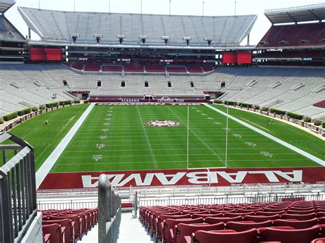 University Of Alabama Football Stadium And The Zone Alabama Football