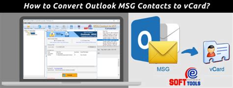 How To Convert Outlook Msg Contacts To Vcard Vcf Files