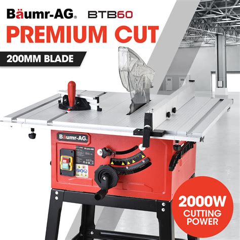 Baumr Ag Electric Table Saw 2000w 254mm Corded 10 Stand Laser Guided