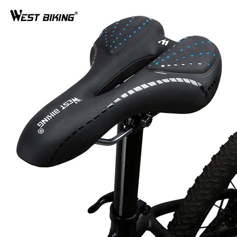 West Biking Bike Saddle Comfortable Cushion Mtb Bicycle Accessories Breathable Soft Seat