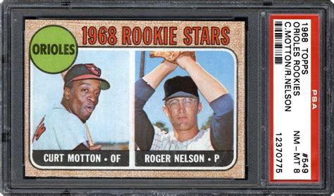 1968 Topps Orioles Rookies Curt Mottonroger Nelson Psa Cardfacts®