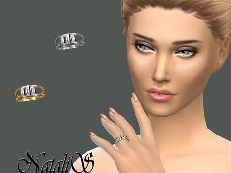 Baguette Crystals Engagement Ring For Left Hand Found In Tsr Category