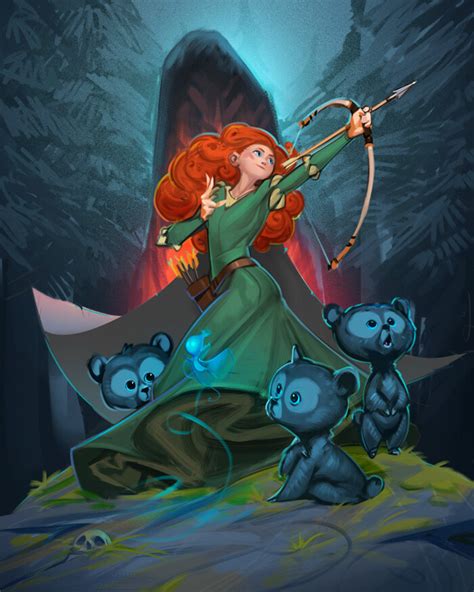 Artstation Brave Fan Art Evgeny Yrin Disney Princess Artwork Disney