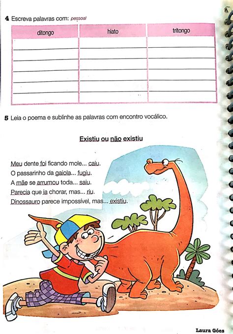 Atividades Encontro Vocálico 4 Ano Com Gabarito