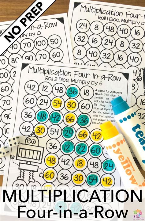 10 multiplication games and activities for teaching multiplication. Multiplication math game for two players. Multiplication ...