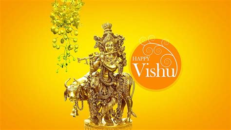 Feliz Vishu Saludos Vishu Ashamsakal Mensajes Deseos Fondo De 13115