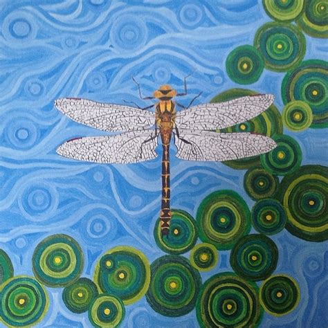 Dragonfly Painting Painting In Acrylic Naomi Southon Flickr