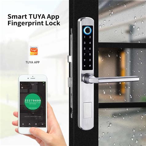 Bluetooth Glass Door Fingerprint Lock Intelligent Tuya Password